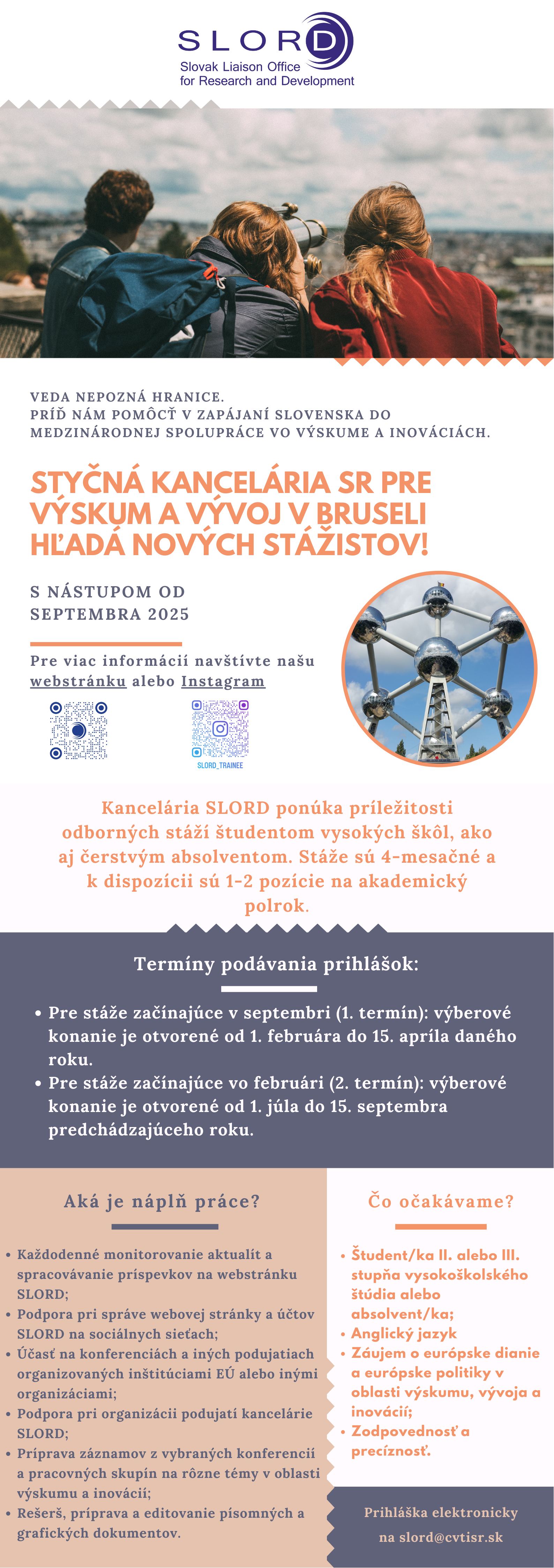 Ponuka stáže v Bruseli 